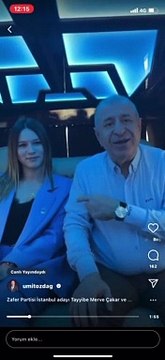 Ümit Özdağ: İstanbul 3. Bölge milletvekili adayımız Tayyibe Çakar yanımda.