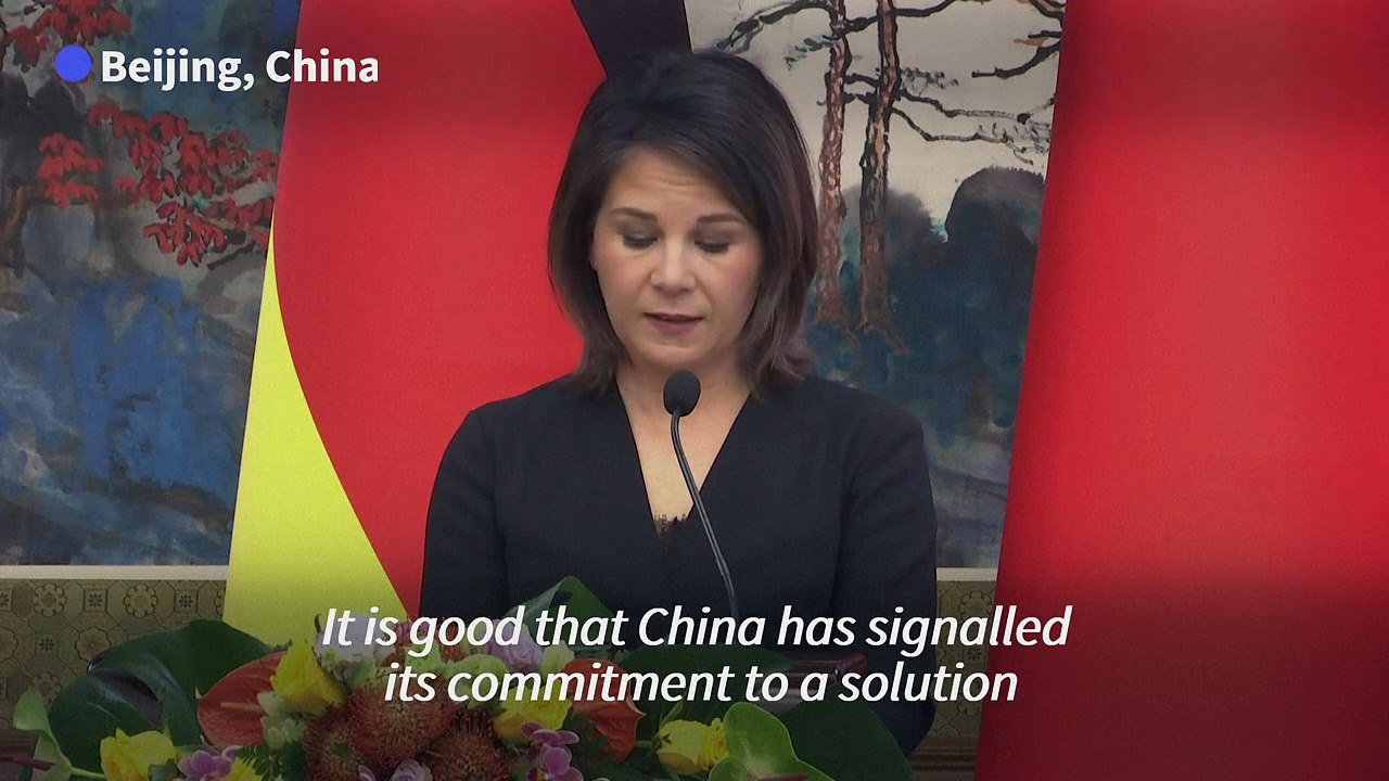 German FM tells China to 'call on the aggressor Russia to stop the war'