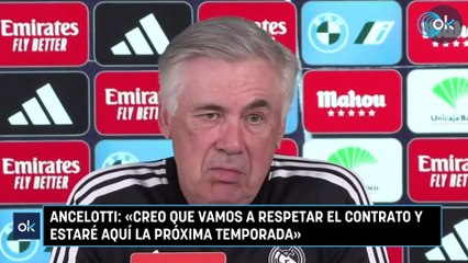 Ancelotti «Creo que vamos a respetar el contrato y estaré aquí la próxima temporada»