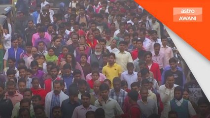 India 2.9 juta lebih ramai daripada China pertengahan 2023