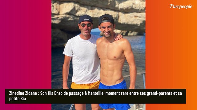 Zinedine Zidane : Son fils Enzo de passage à Marseille, moment rare entre ses grand-parents et sa petite Sia