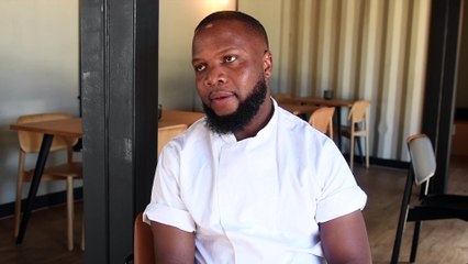 Chef Jokam head chef at The Canary bar in Leeds Dock.