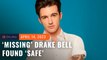 Drake Bell found 'safe' after being reported 'missing and endangered'