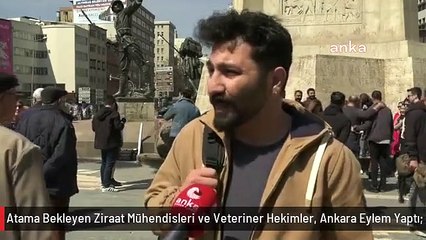 Atama Bekleyen Ziraat Mühendisleri ve Veteriner Hekimler, Ankara Eylem Yaptı: "Kimi Arkadaşımız Kurye, Kimi Arkadaşımız Garsonluk Yaparak Hayatını...