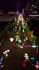 Así quedó el Downtown después de las inundaciones por la lluvia