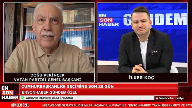 Doğu Perinçek Ensonhaber canlı yayınında: 6'lı masa kazanırsa kaos çıkar