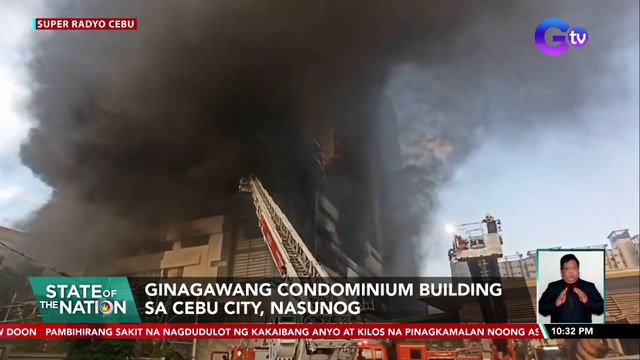 Ginagawang condominium building sa Cebu City, nasunog | SONA
