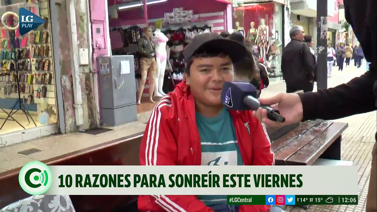 Matías Auad sale a la calle para buscar 10 razones para sonreír este viernes