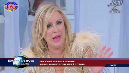 UeD, Nicole non piace a Maria  Filippi? Predetto come finirà il trono