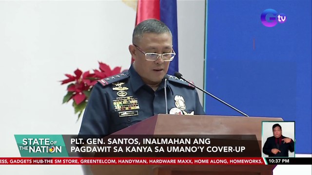 PLT. Gen. Santos, inalmahan ang pagdawit sa kanya sa umano'y cover-up | SONA