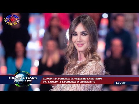 Gli ospiti di Domenica In, Verissimo e Che Tempo Fa: sabato 15 e domenica 16 aprile in tv