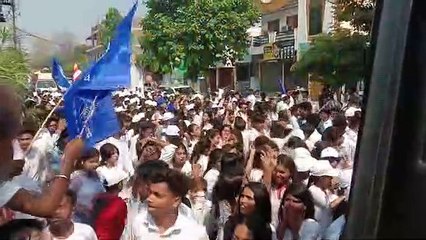 भीम गीतों पर निकाली गई रैली