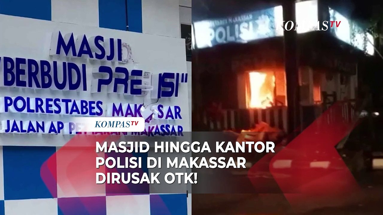 Kantor Polisi Hingga Pos Polantas di Makassar Diserang Orang Tak Dikenal