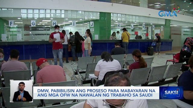 DMW, pabibilisin ang proseso para mabayaran na ang mga OFW na nawalan ng trabaho sa Saudi | Saksi