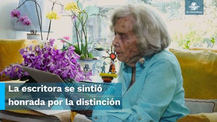 Así reaccionó Elena Poniatowska al saber que recibiría la Medalla Belisario Domínguez
