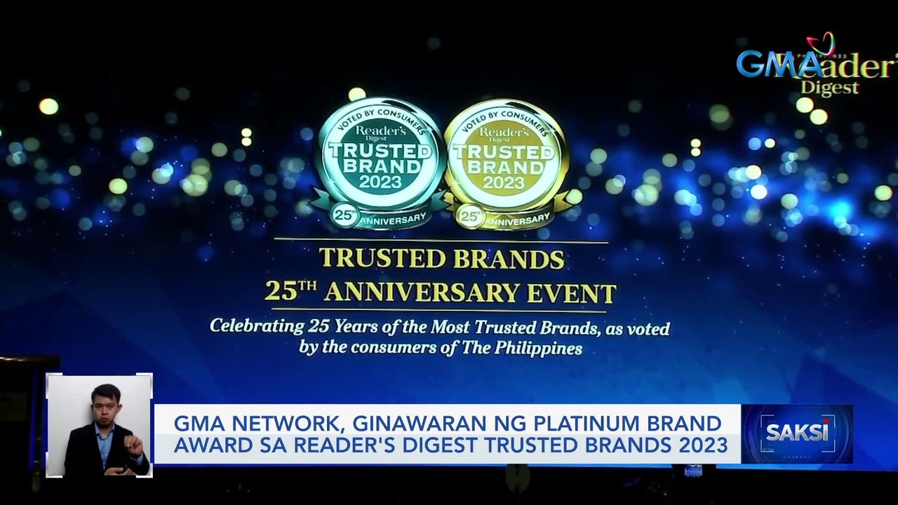 GMA Network, ginawaran ng Platinum Brand award...