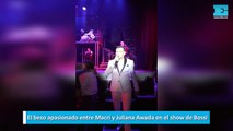 El beso apasionado entre Macri y Juliana Awada en el show de Bossi
