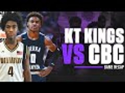 Bronny James & Amari Bailey were HYPE watching Sierra Canyon vs Calvary Christian @ The Battle Miami