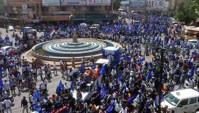 AMBEDKAR नीली हुई सड़कें, अम्बेडकर जयन्ती में उमड़ा जनसैलाब