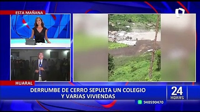Huaral: Confirman 5 fallecidos y 10 desaparecidos tras de deslizamiento de tierras
