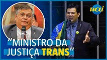 Deputado do PL chama Dino de 'ministro trans'