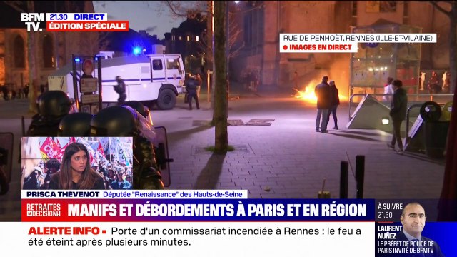 Prisca Thévenot (Renaissance): Manifester oui, appeler à saccager et dégrader non