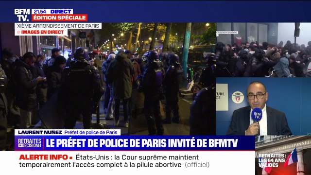 Laurent Nuñez, préfet de police de Paris: Il y a eu plus d'une trentaine de mises à feu de poubelles avec des risques forts de propagation