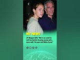 JP Mogan CEO We're so used to Jeffrey Epstein buying young girls, even with 16 year old Miley Cyrus