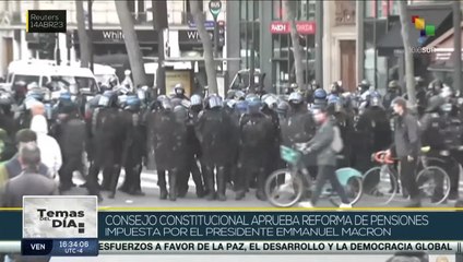 Temas del Día 14-04: Consejo Constitucional francés aprueba reforma de pensiones impuesta por Macron