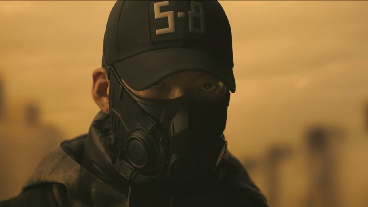 Black knight: in der apokalyptischen netflix-serie wird um sauerstoff gekämpft