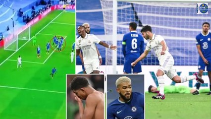 Wesley Fofana is caught out while READING, Reece James isn't facing play to leave Vinicius free and Kepa concedes at his near post Chelsea fans fume over new footage of their dire defending at Real Madrid