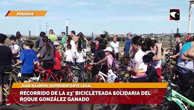 Posadas | Recorrido de la 23° Bicicleteada solidaria del Roque González