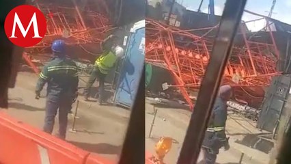 No se reportan heridos tras desplome de andamios en la Línea 12