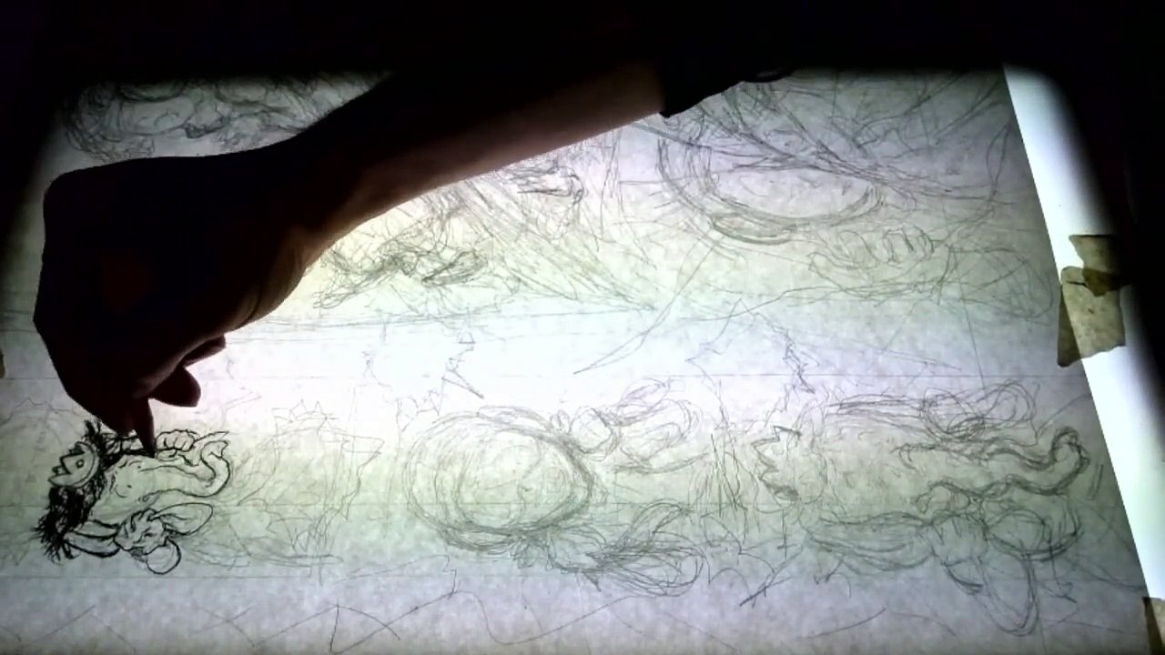 Art Timelapse: Pencil and Charcoal for Page 119