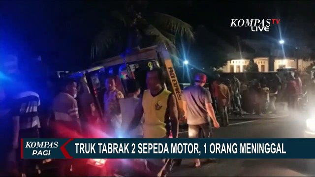 Tabrakan Truk dan Sepeda Motor Tewaskan 1 Orang Korban, Begini Kronologinya...