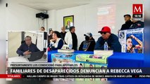 En Baja California, familias de personas desaparecidas denunciaron a Rebecca Vega