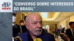 Lula concede entrevista coletiva ao desembarcar em Abu Dhabi