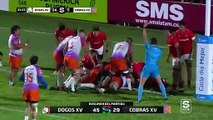 Dogos XV derrotó a Cobras XV y continúa en lo más alto