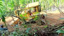 Caterpillar D6R XL Bulldozer Operator Works Perfectly Widening Mountain Plantation Roads