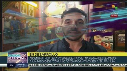 Argentina: Hija de la vpdte. CFK demanda a medio de comunicación por ataques a su familia