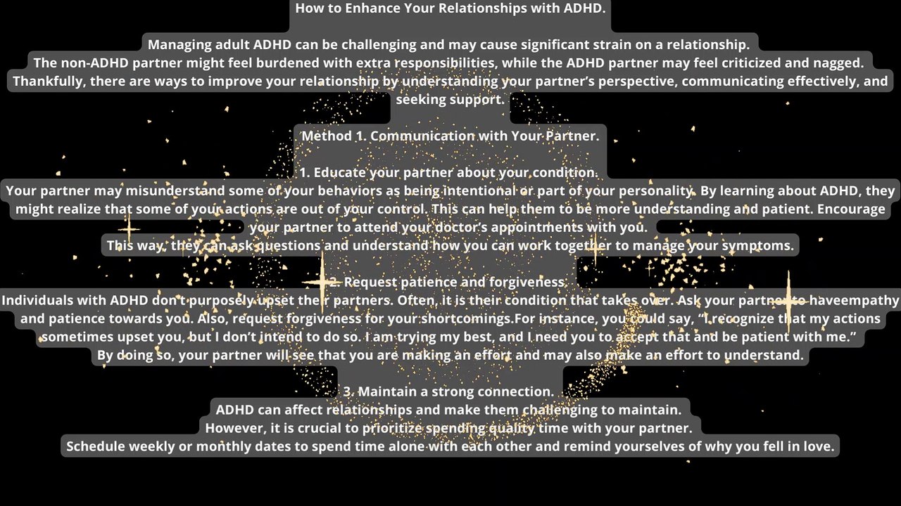 How to Enhance Your Relationships with ADHD.