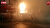 Video : लखनऊ में ट्रांसफार्मर में लगी आग, मौके पर पहुंची फायर ब्रिगेड