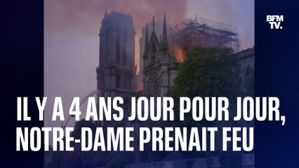 下载视频: Il y a 4 ans jour pour jour, la cathédrale Notre-Dame de Paris prenait feu