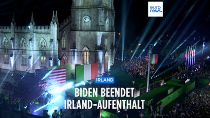 Ende seiner Irland-Reise: Biden wird zum Abschied nochmal gefeiert