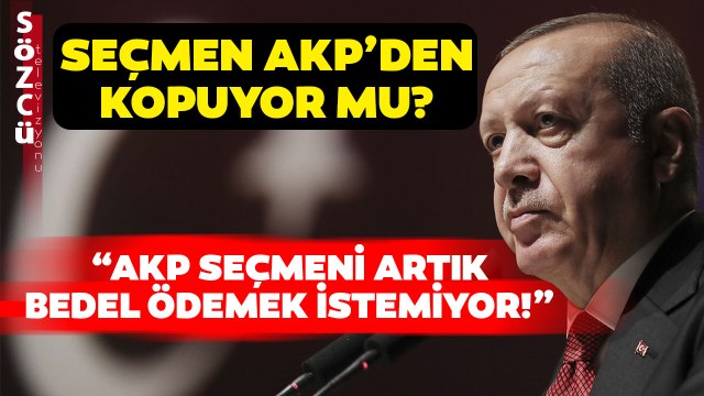 Dikkat Çeken Seçim Analizi! Seçmen AKP'den Kopuyor Mu?