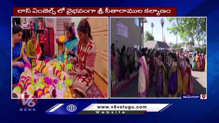 Sri Rama Kalyanam Celebrations In America _ V6 News (3)