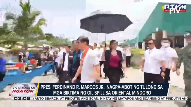 PBBM, nagpaabot ng tulong sa mga biktima ng oil spill sa Oriental Mindoro