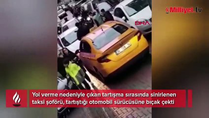 Fatih'te yol verme tartışmasında bıçak çekildi