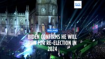 Biden concludes Ireland trip and confirms re-election run for US presidency