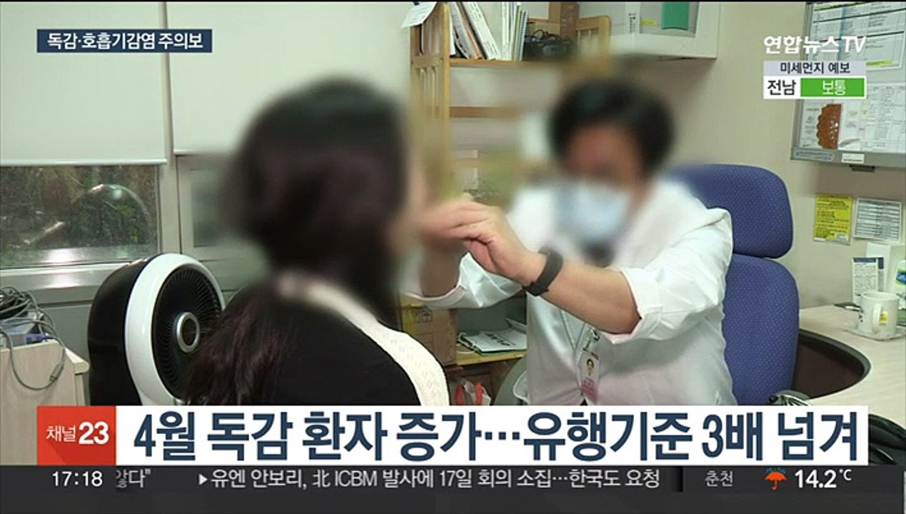 독감 환자 계속 증가…큰 일교차 주의